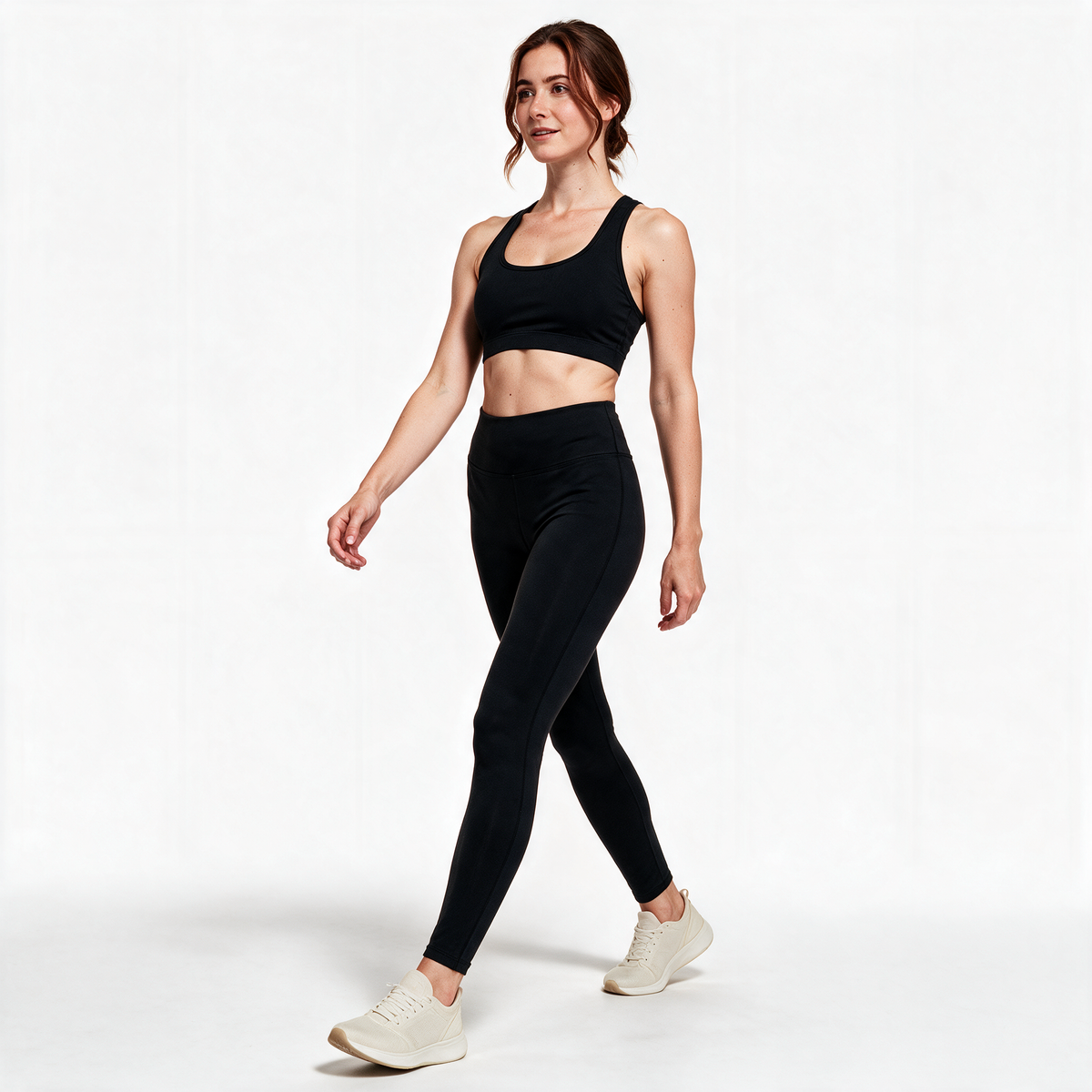Natural Performance Full Length Leggings in Black — natural walk